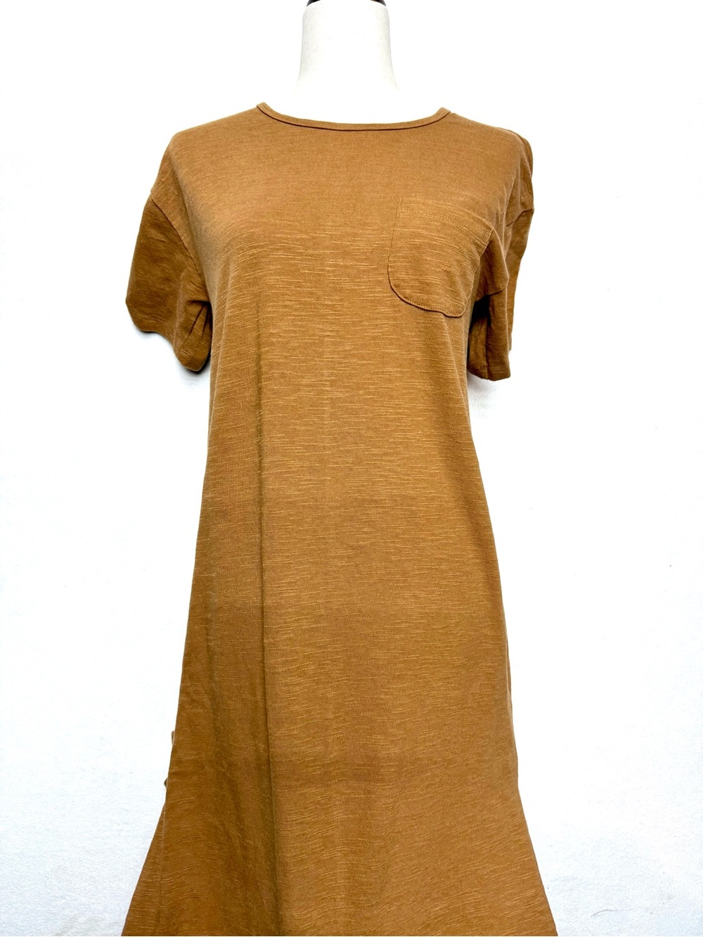 Free Assembly Tee Dress in Warm Caramel